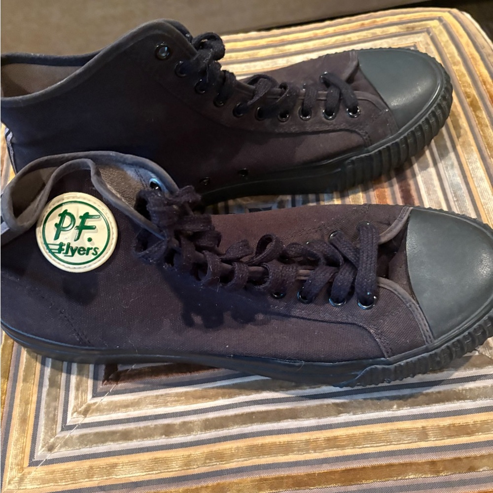 P.F. Flyers Men's Black High-Top Sneakers